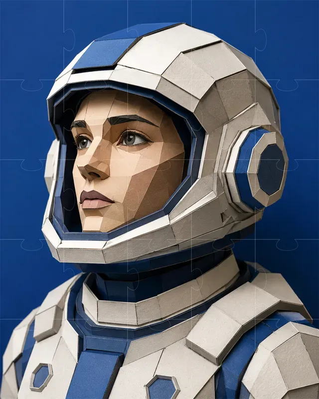 3D Digital Papercraft Portraits