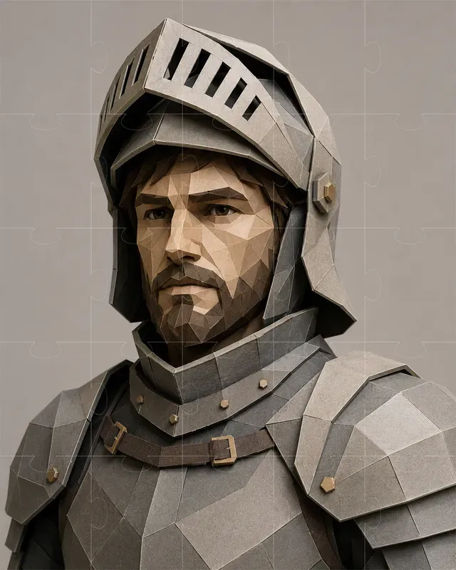 3D Digital Papercraft Portraits