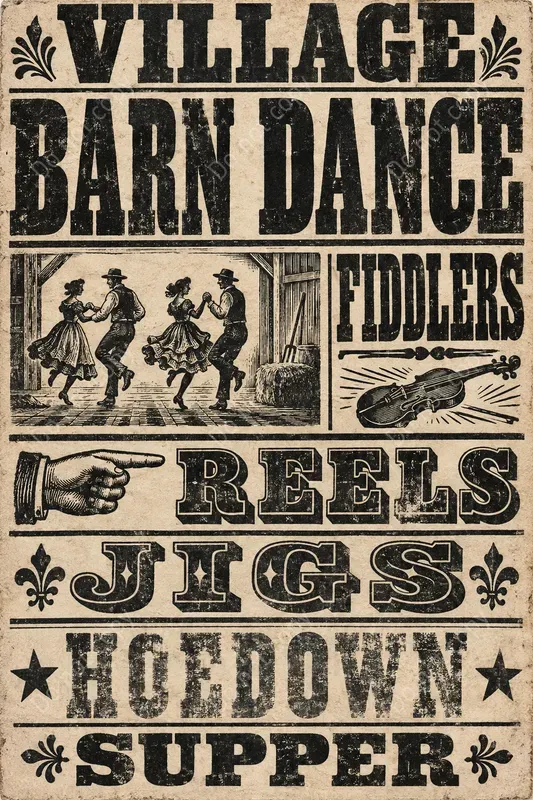 Vintage Wood Type Poster Prints