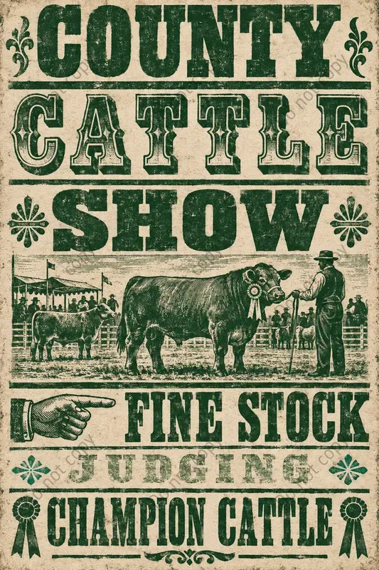 Vintage Wood Type Poster Prints