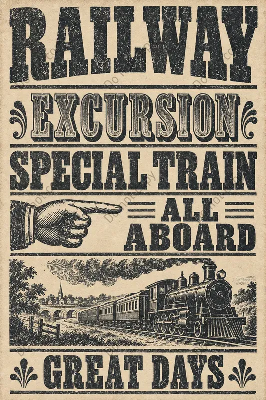 Vintage Wood Type Poster Prints