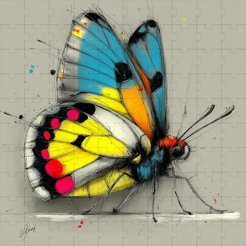 Sketch Ink Expressive Color Pops