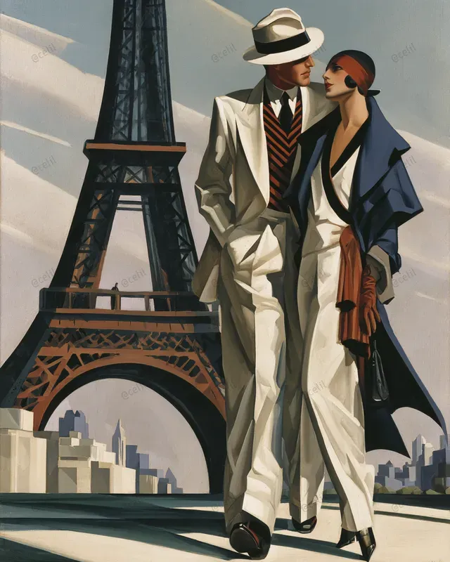 Art Deco City Travel Posters