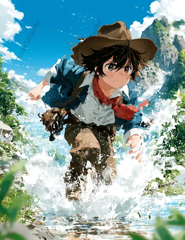 Anime Story Book Illustrations