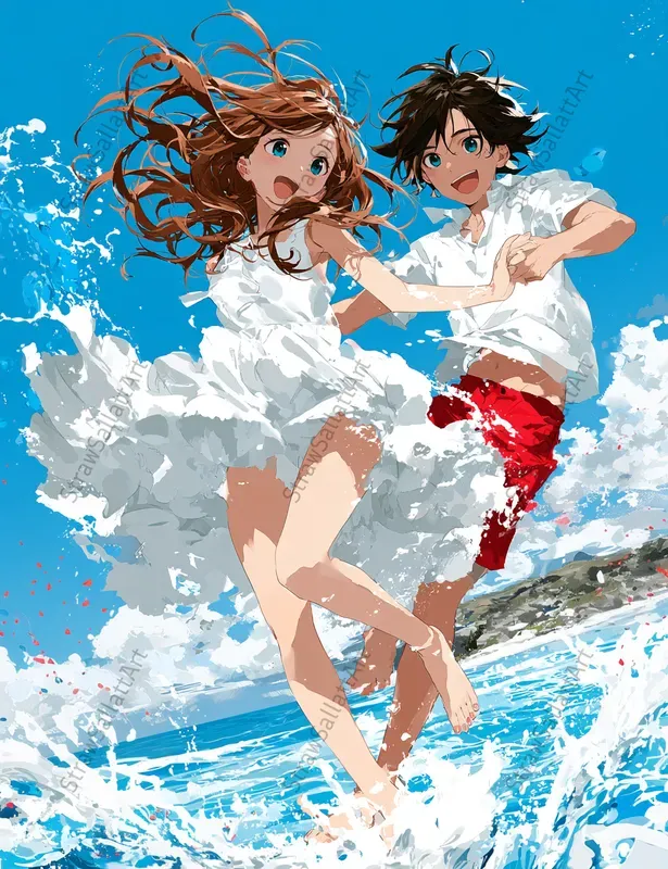 Anime Story Book Illustrations