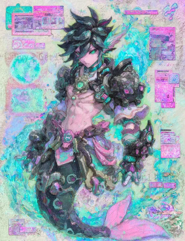 Mermaid Cyberpunk Junk Journals