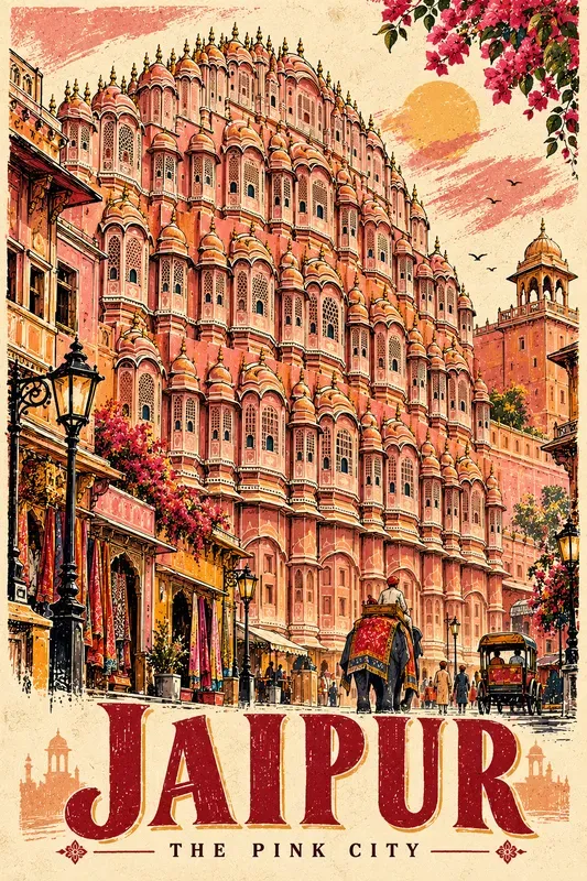 Expressive Handdrawn Travel Posters