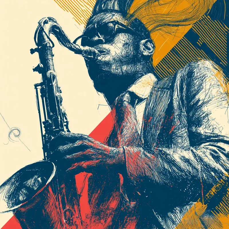 Retro Groovy Scribble Posters
