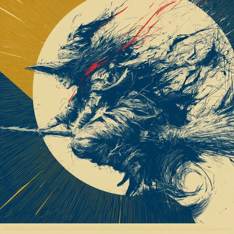 Retro Groovy Scribble Posters