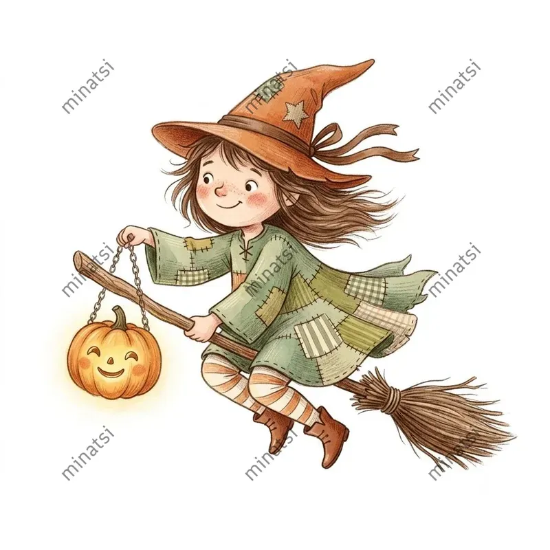 Cute Halloween Storybook Characters