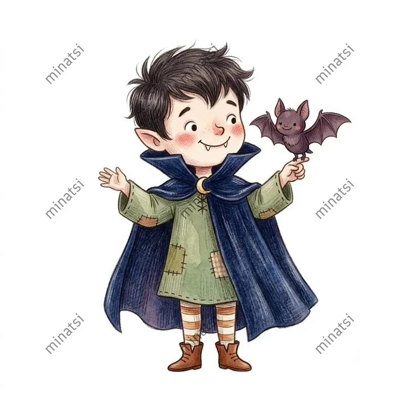 Cute Halloween Storybook Characters