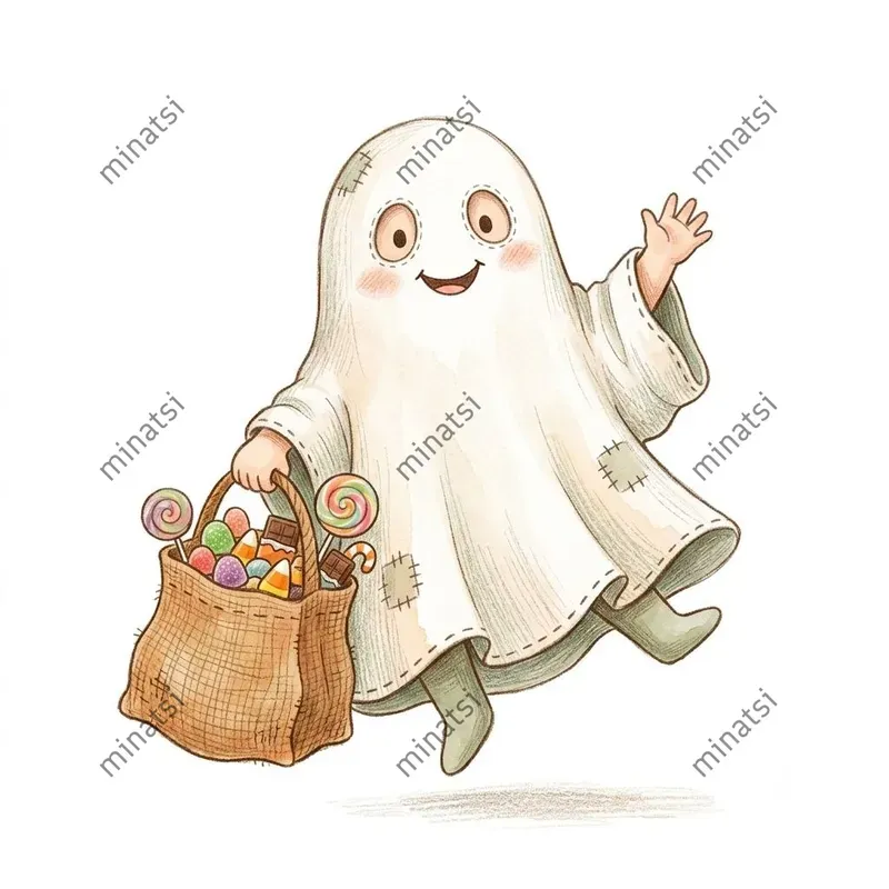 Cute Halloween Storybook Characters