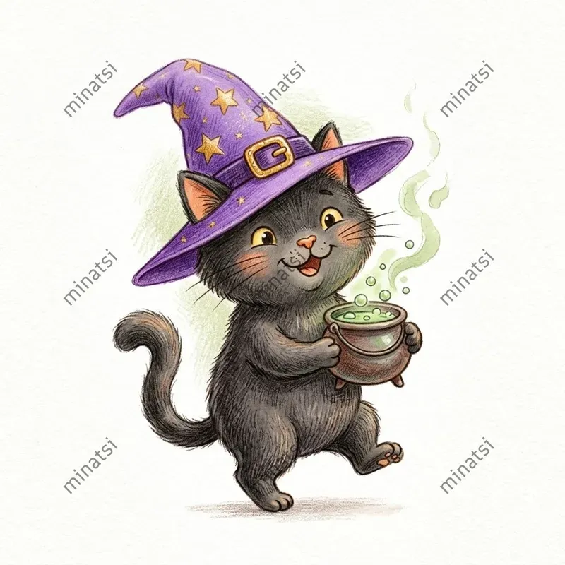 Cute Halloween Storybook Characters
