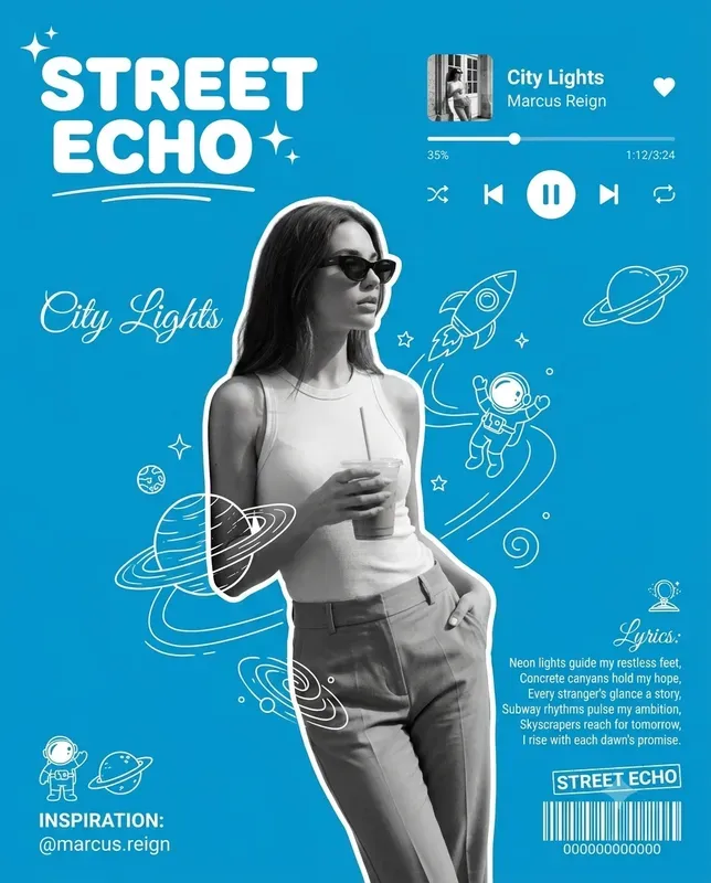 Cosmic Album Cover Templates