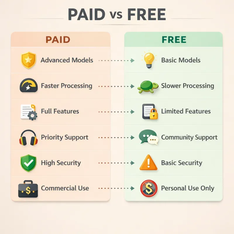 Paid Vs Free Tools Comparisons