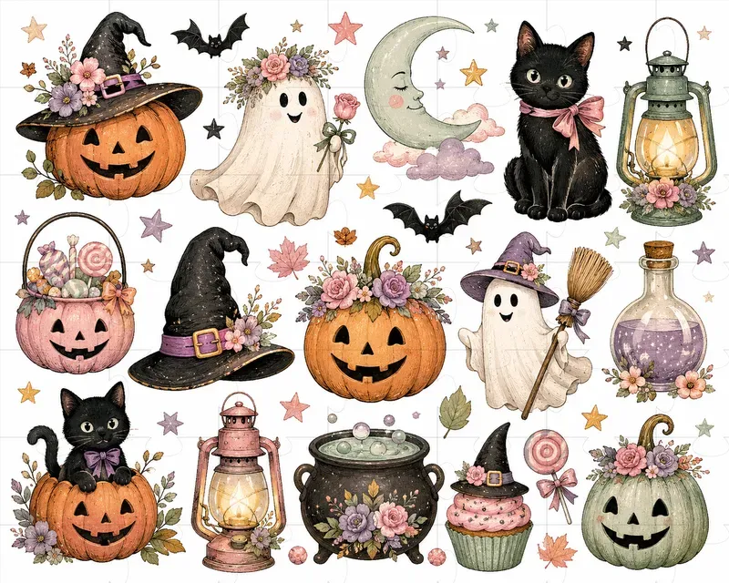 Vintage Pastel Clipart Collections