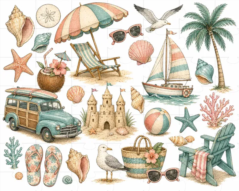 Vintage Pastel Clipart Collections