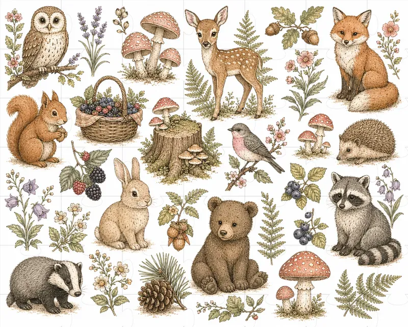 Vintage Pastel Clipart Collections
