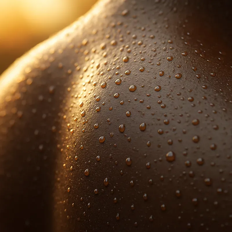 Sweat On Skin Close Ups