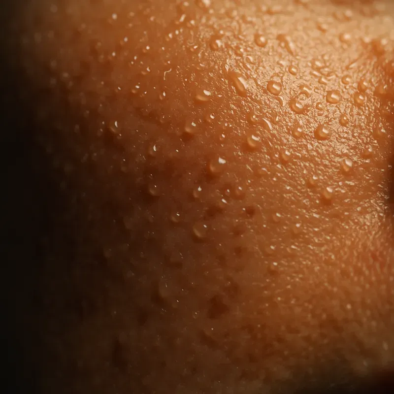Sweat On Skin Close Ups