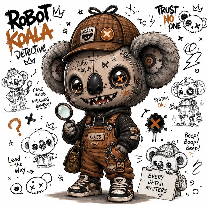 Monster Bunny Doodle Crews