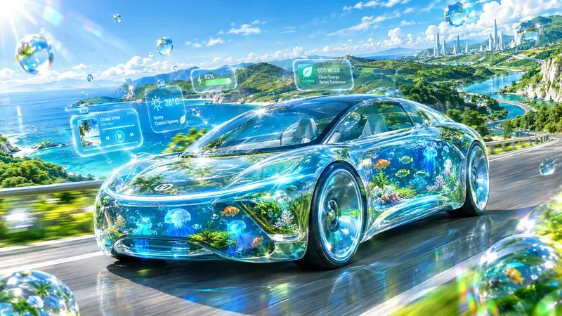 Frutiger Aero 3D Ecotransport Vehicles