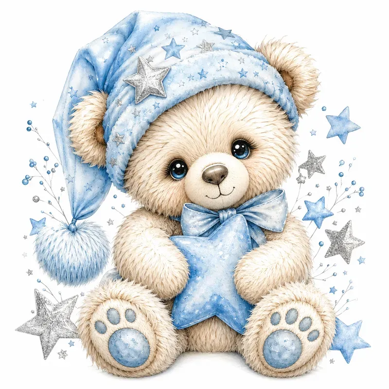 Cute Watercolor Character Clipart
