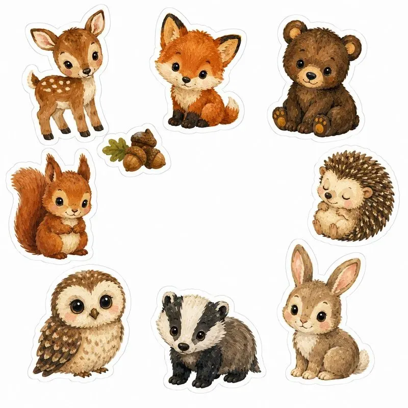 Cute Baby Animals Clipart Etsy Ready
