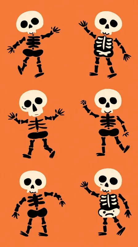 Cute Skeleton Poses