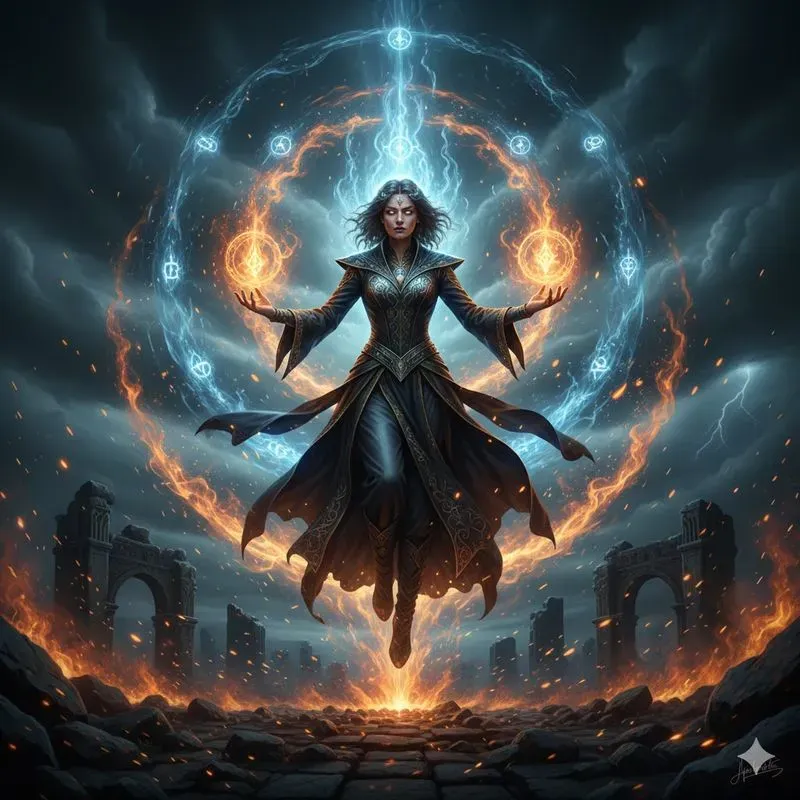 Epic Fire Power Fantasy Art Generator