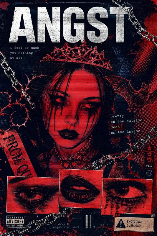 Y2k Grunge Scanline Collages