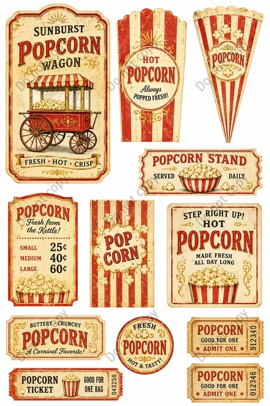 Circus Concession Stand Ephemera