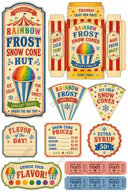 Circus Concession Stand Ephemera