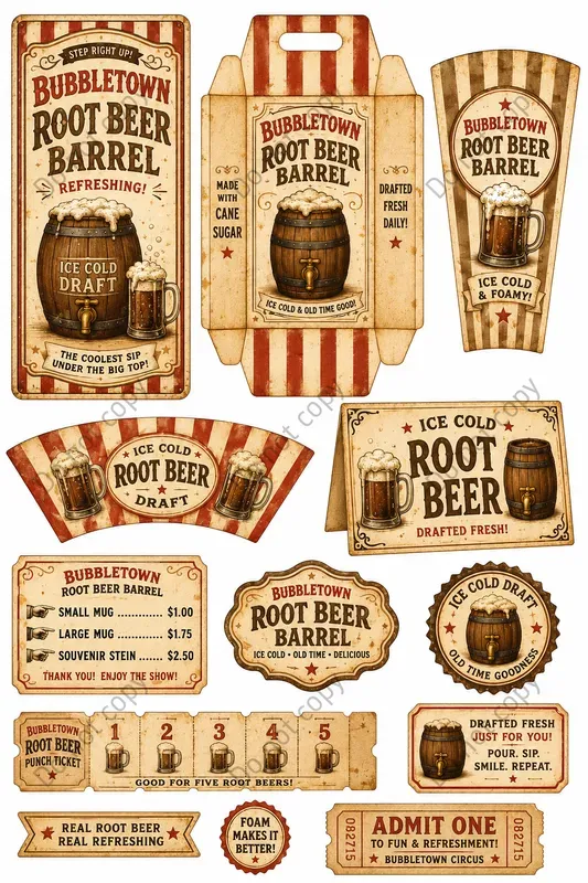 Circus Concession Stand Ephemera