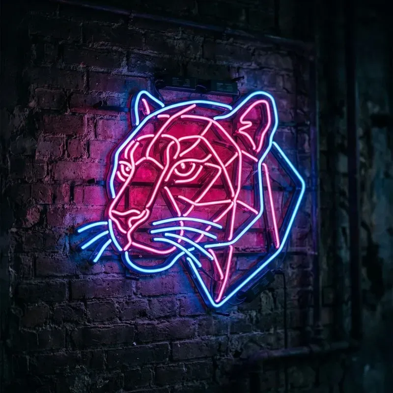 Neon Sign Logo Mockup Generator