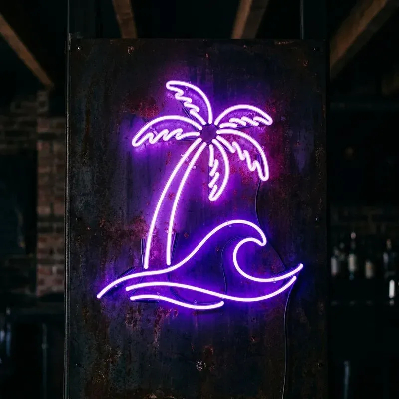 Neon Sign Logo Mockup Generator