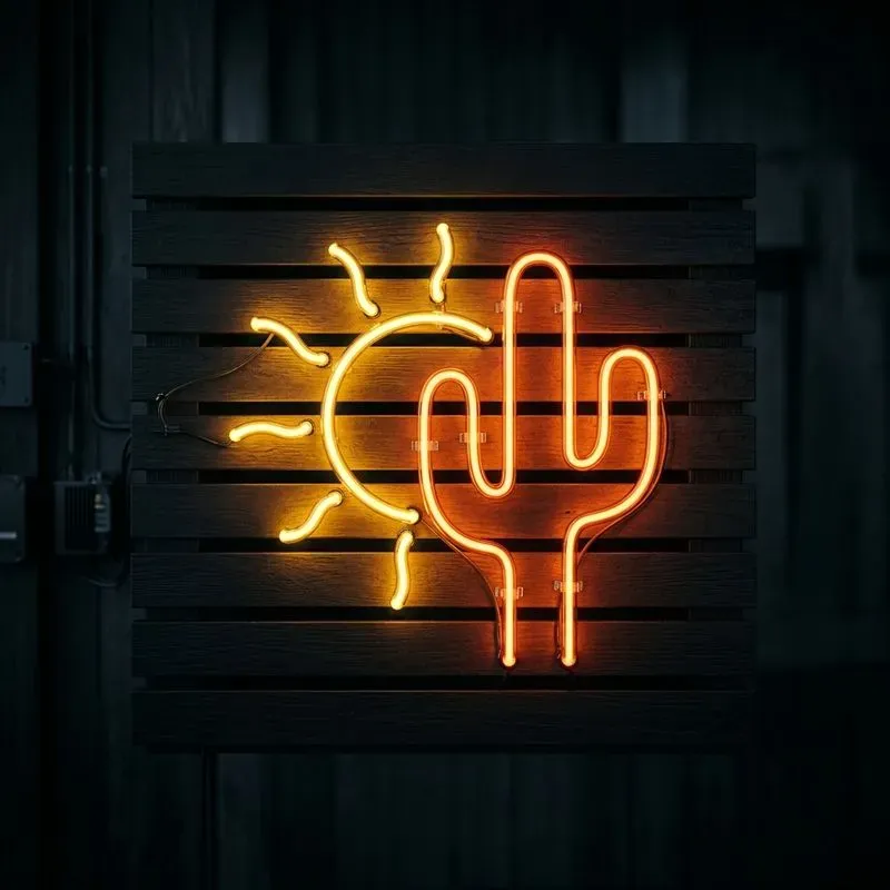 Neon Sign Logo Mockup Generator