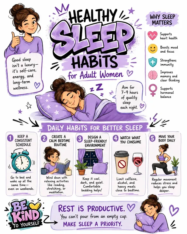 Womens Selfcare Infographic Sketchnotes