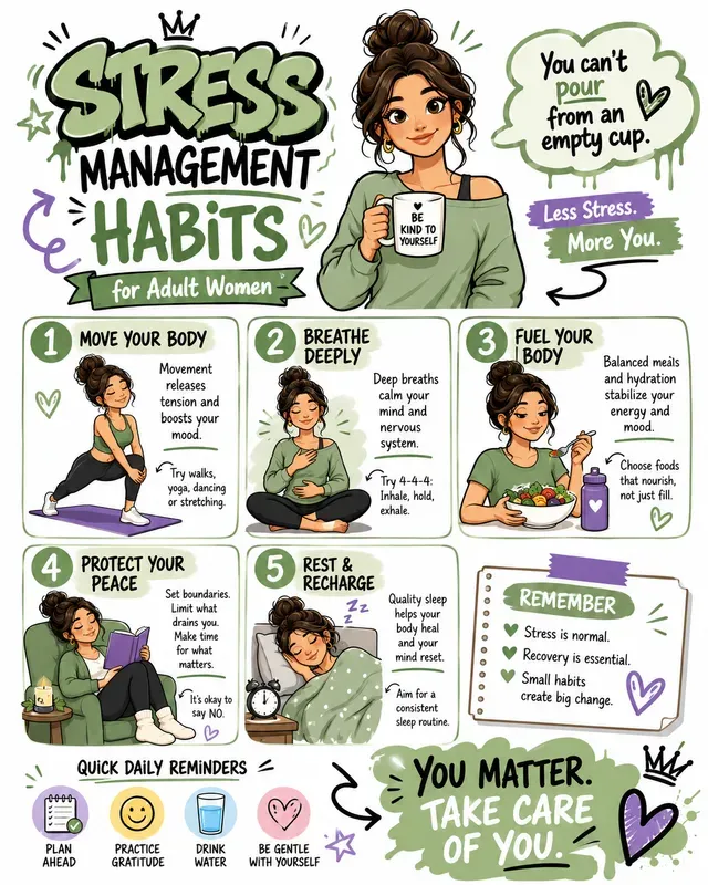 Womens Selfcare Infographic Sketchnotes