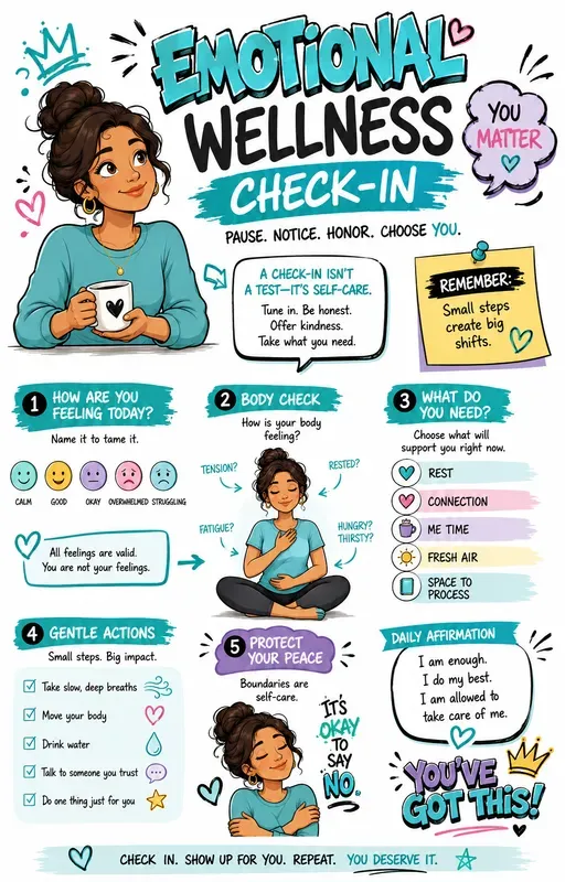 Womens Selfcare Infographic Sketchnotes