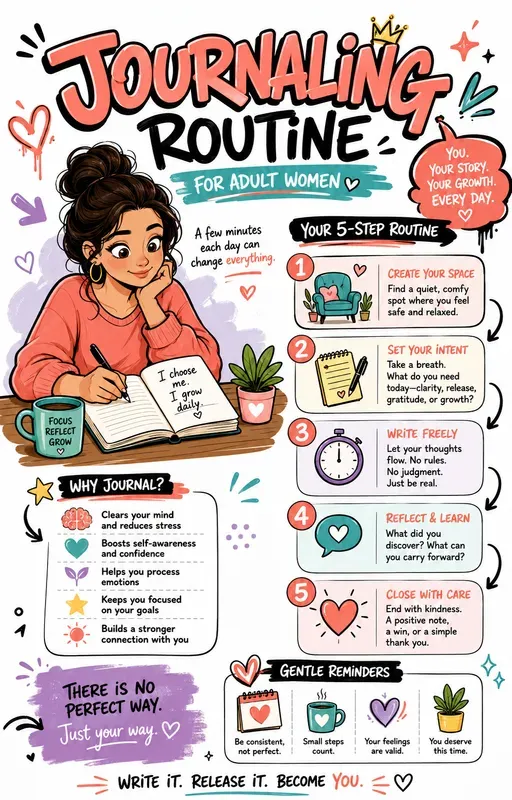 Womens Selfcare Infographic Sketchnotes