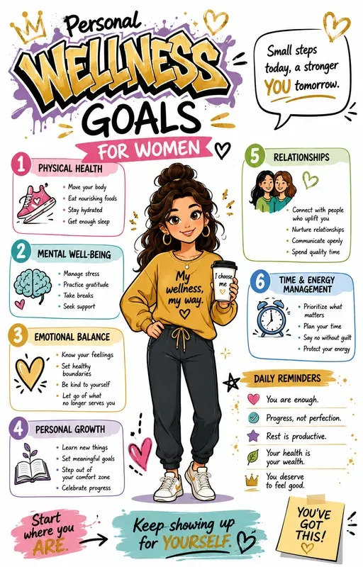 Womens Selfcare Infographic Sketchnotes