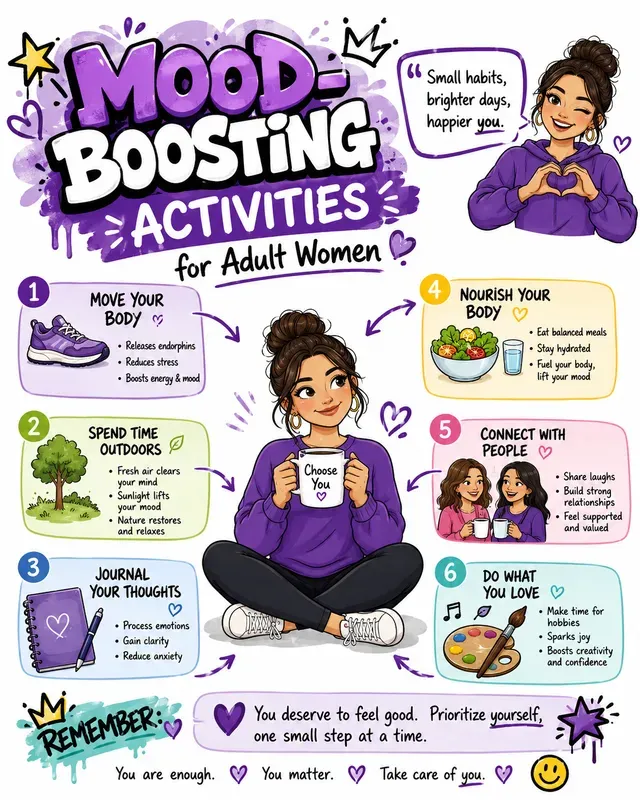 Womens Selfcare Infographic Sketchnotes
