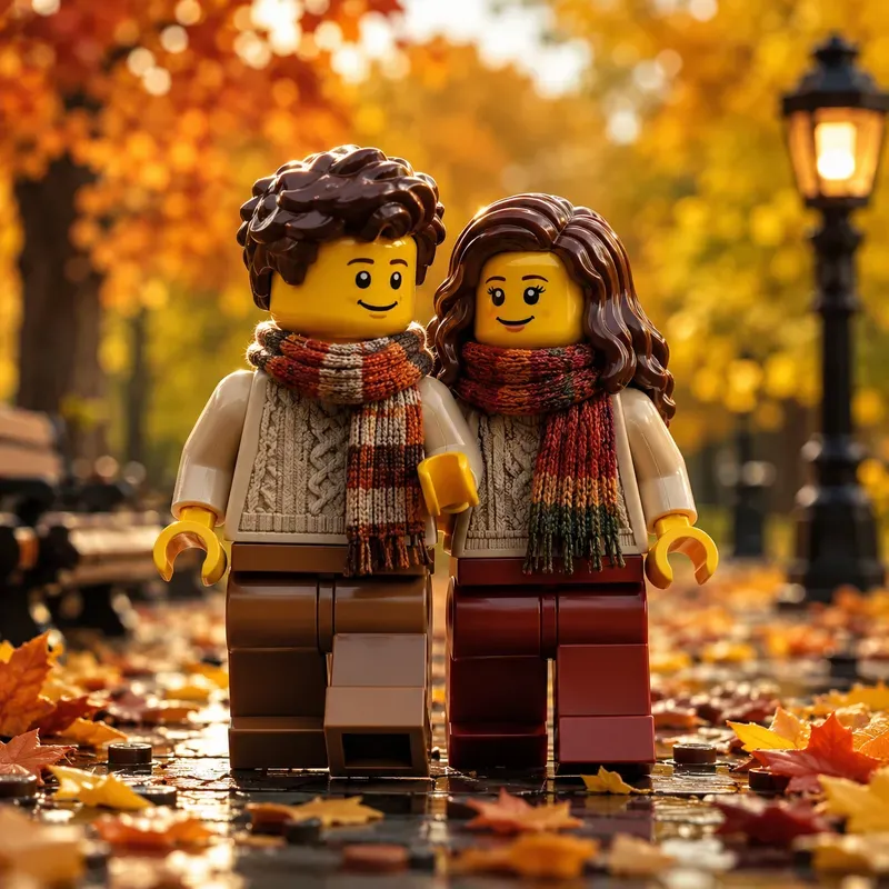 Cute Lego Couple Scenes