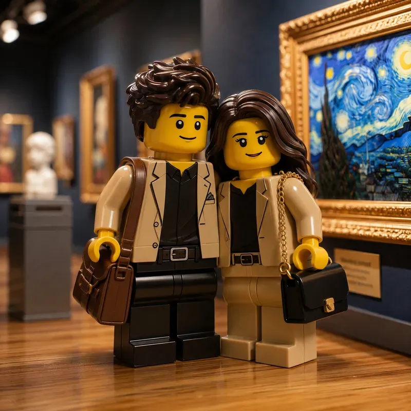 Cute Lego Couple Scenes