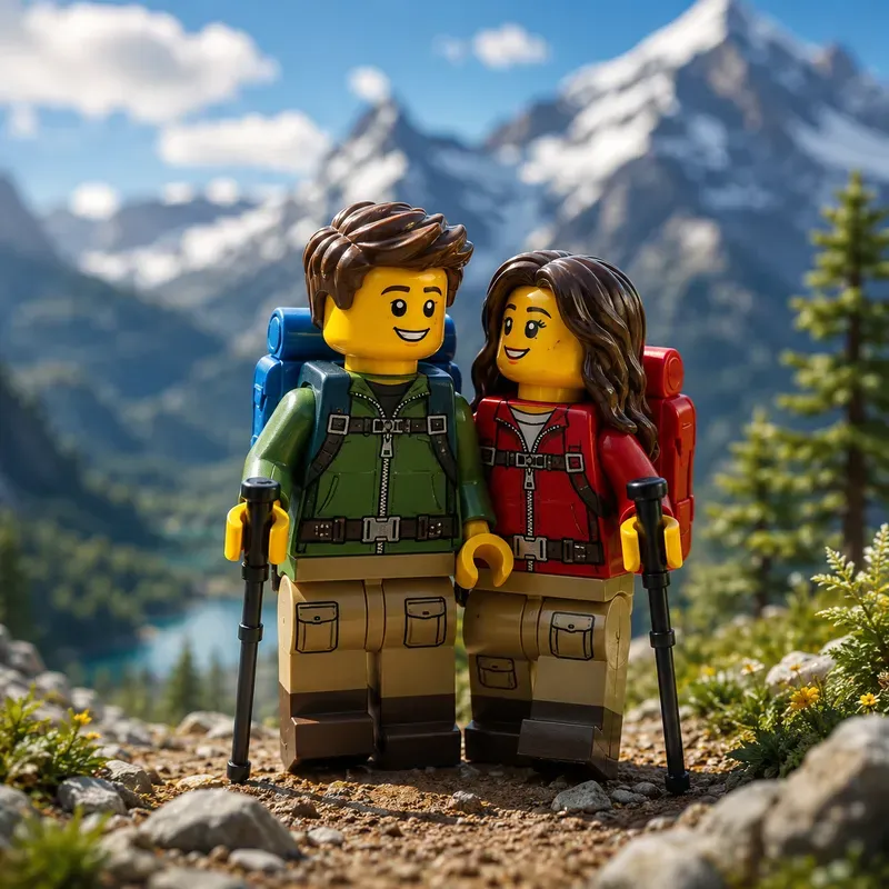 Cute Lego Couple Scenes