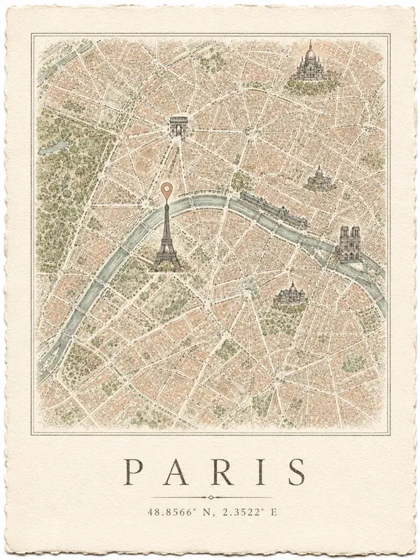 Custom Location Map Wall Art