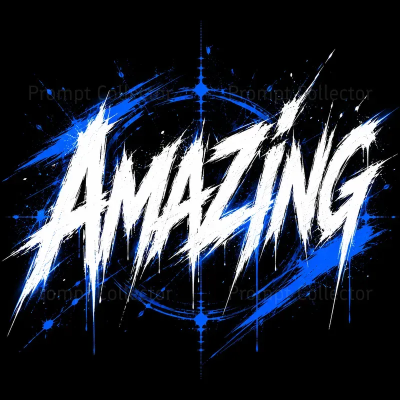 Cyberpunk Brush Typography