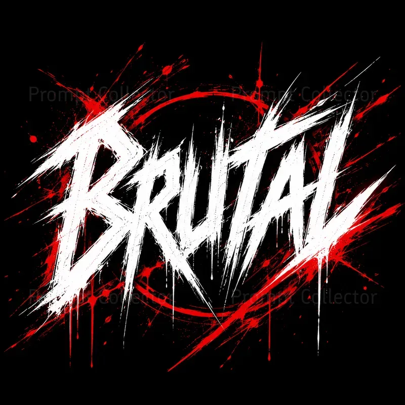 Cyberpunk Brush Typography