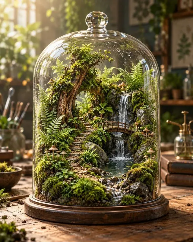 Glass Terrarium World Visuals